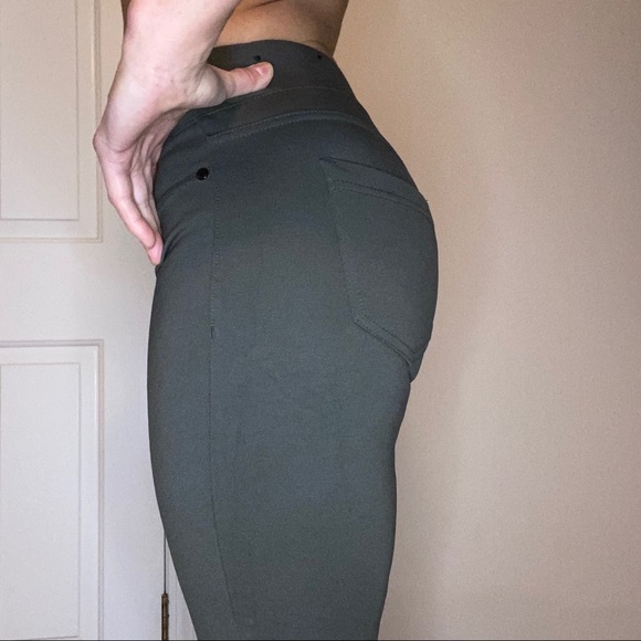 Liverpool Olive Green Leggings Size 4/27 - Picture 6 of 11